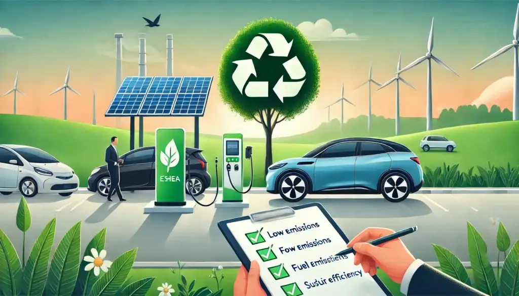 Environment friendly car - climate neutral car - go electric - zero emission car